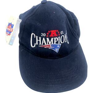 New England Patriots 2001 AFC Champions Hat - New w/ Tags